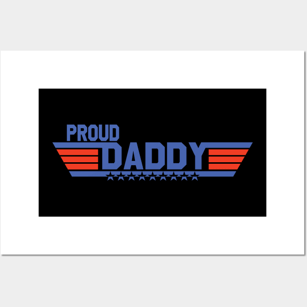 Proud dad father gift fathers day Wall Art by Kingluigi